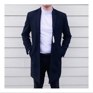 H&M Mens Wool Long Coat (Brand New w/ Tags)